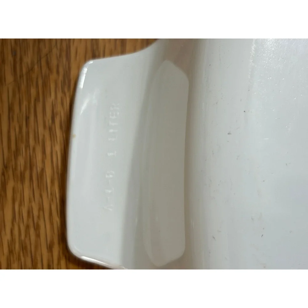 Corning Ware A-1-B 1 Liter White Square Casserole Dish with Glass Lid Vintage